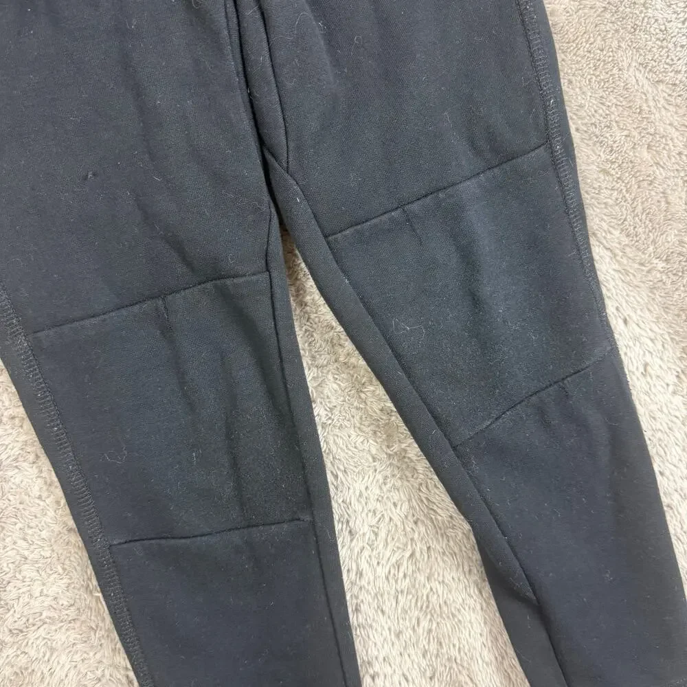 Gap Black GapFit Tech Pant Sweatpants Joggers Reinforced Knee S Small 6 7 Boys
